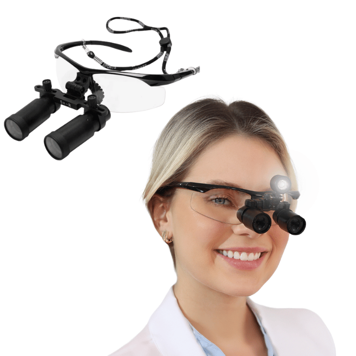Loupe Macro Vision avec Lampe Frontale et Lentilles 4x