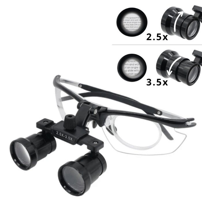 Loupe Professionnelle X2 - Lentilles de Grossissement 2,5x et 3,5x pour une Précision Maximale