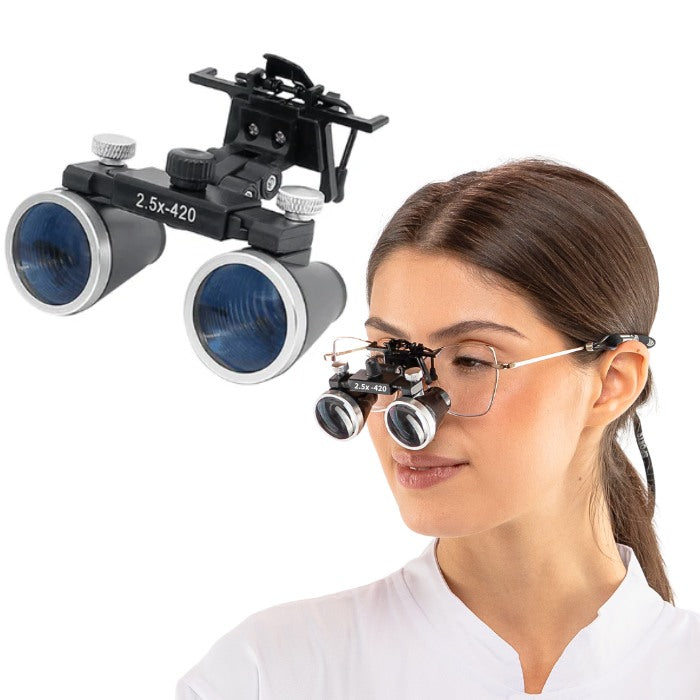 Mini Loupe X1 - Lentilles 2,5x ou 3,5x et Clip de Montage