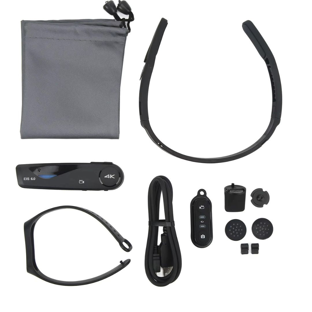 Caméra vidéo portable 4K avec télécommande pour enregistrement en première personne pour procédures esthétiques et médicales