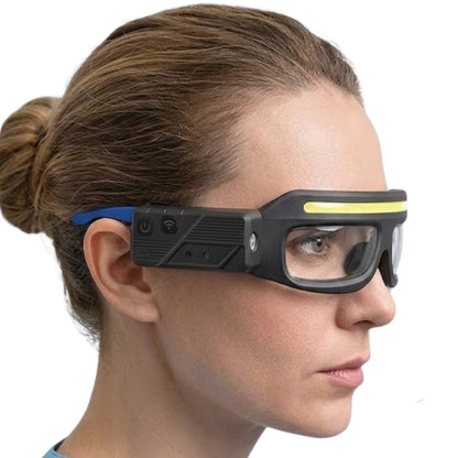 Lampe frontale avec lunettes de protection pour usage dentaire, esthétique et professionnel