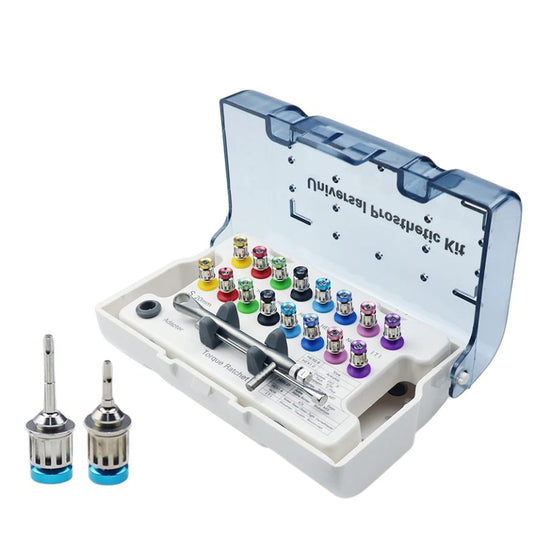 Kit Complet pour la Restauration d'Implants Dentaires – Clés Dynamométriques Universelles