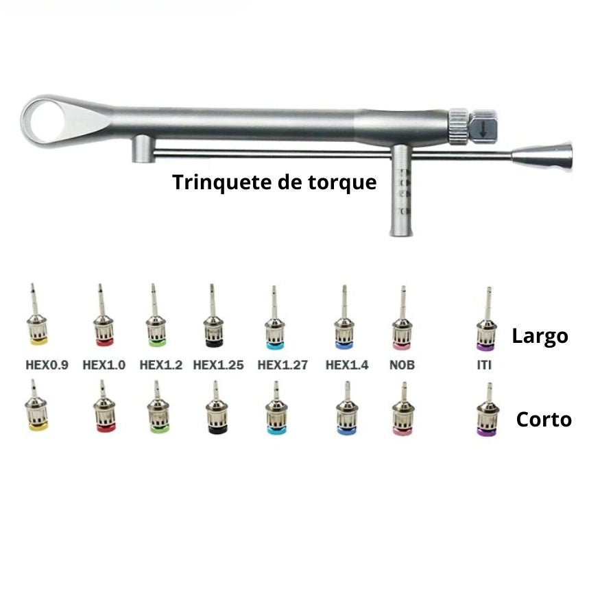 Kit Complet pour la Restauration d'Implants Dentaires – Clés Dynamométriques Universelles