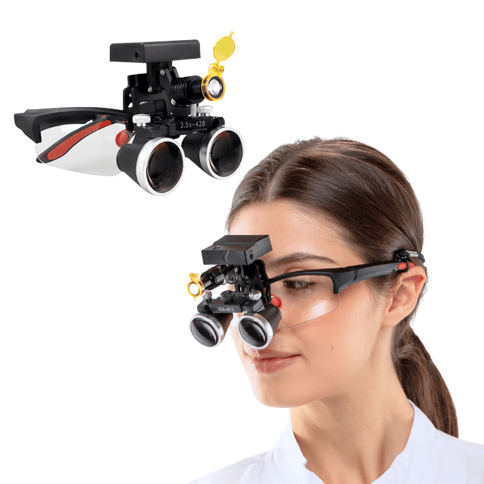 Loupe X1 Pro - Lentilles 2,5x/3,5x et Lampe Rechargeable Sans Fil