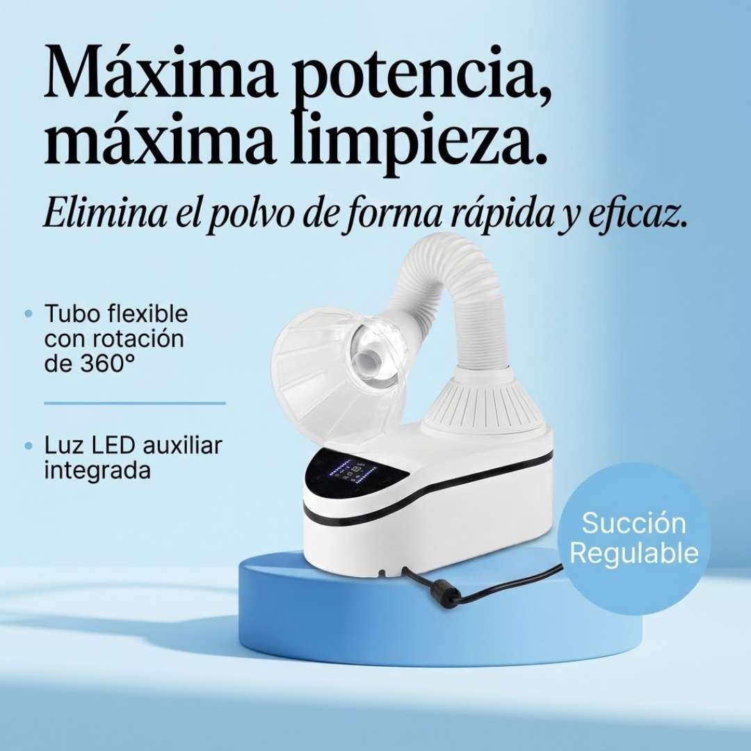 Aspirateur Turbo de 230 W Ultra Puissant avec Aspiration de 35 000 tr/min et Lumière LED