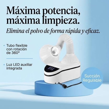 Aspirateur Turbo de 230 W Ultra Puissant avec Aspiration de 35 000 tr/min et Lumière LED