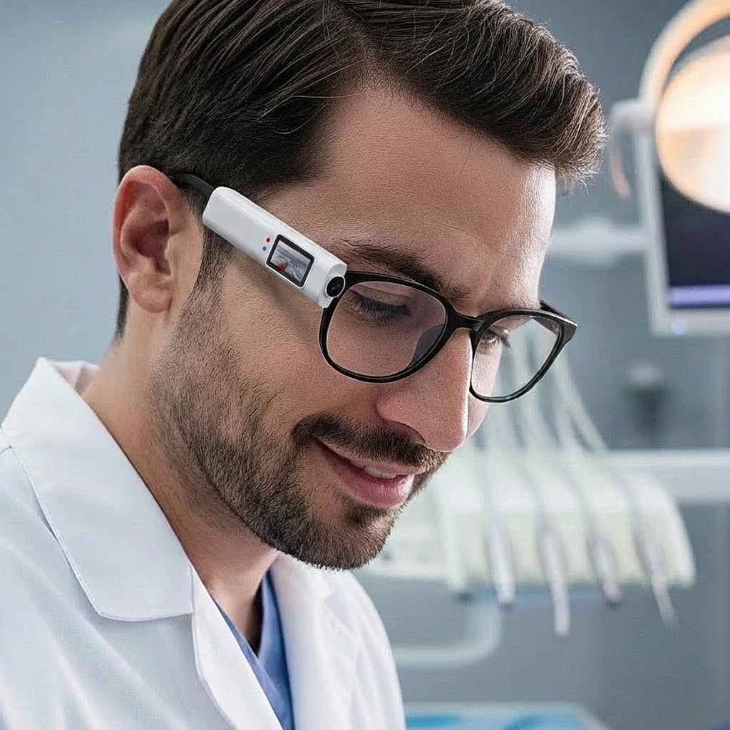 Mini Caméra 2,7K avec Vue à la Première Personne pour Loupe et Lunettes Correctrices