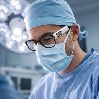 Mini Caméra 2,7K avec Vue à la Première Personne pour Loupe et Lunettes Correctrices