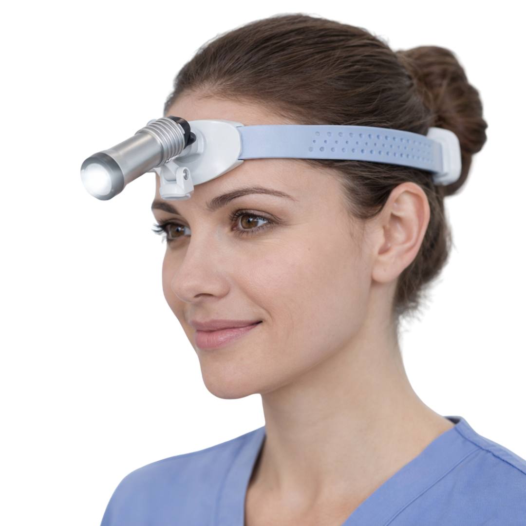 Lampe frontale A100 de 5 watts avec réglage de l'intensité rechargeable