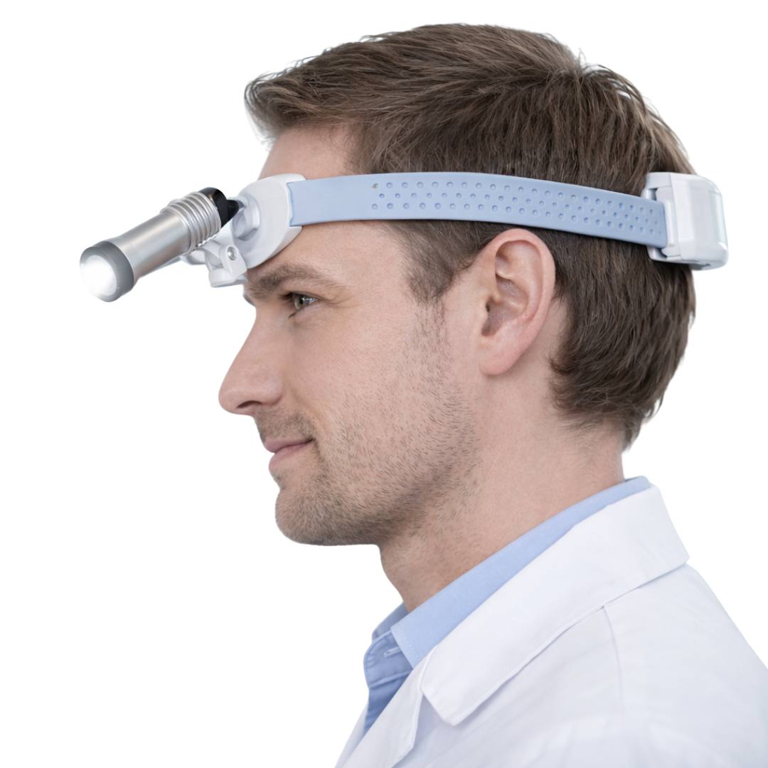 Lampe frontale A100 de 5 watts avec réglage de l'intensité rechargeable