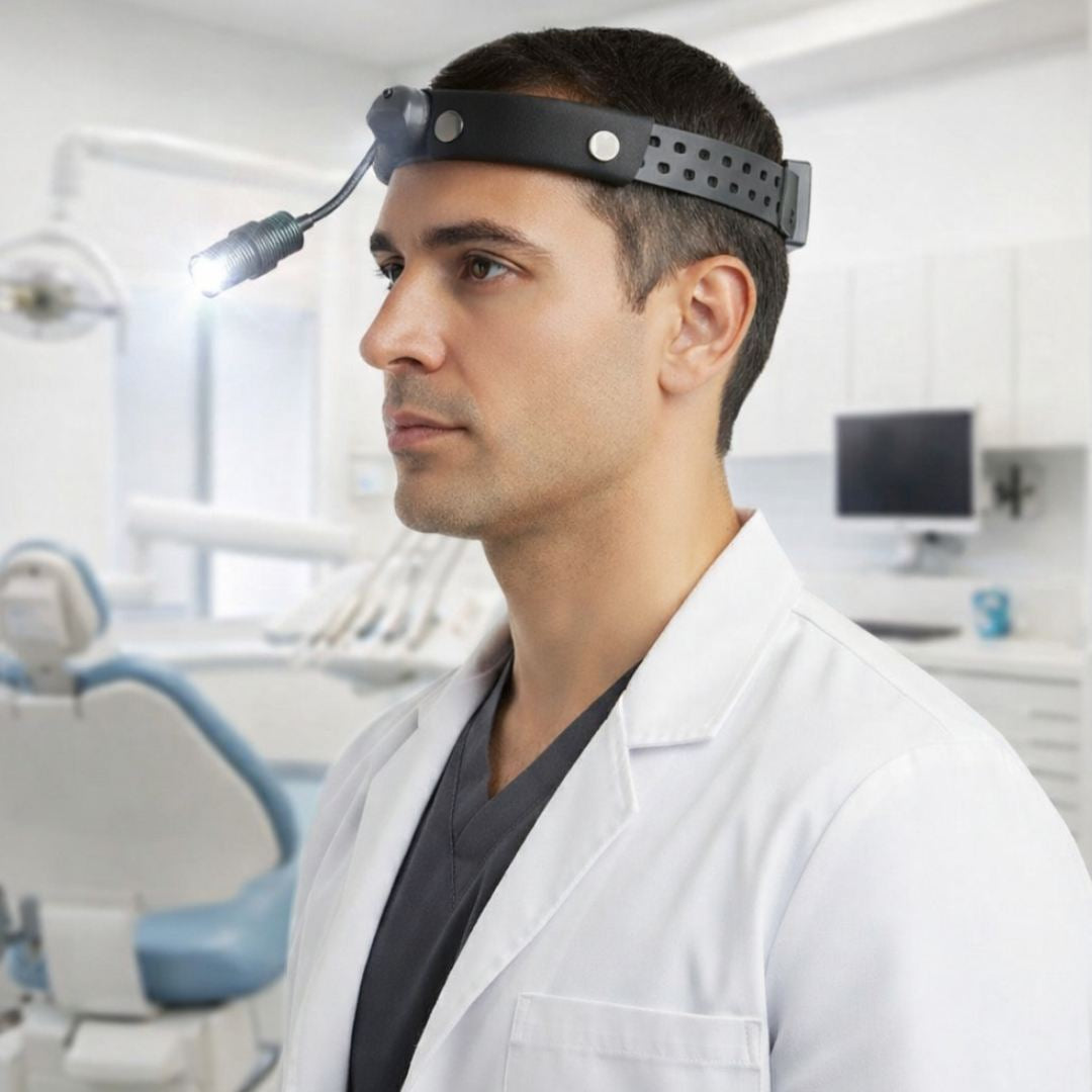 Lampe Frontale H1000 Ultra Puissante de 8W et 110 000 Lumens pour Procédures Prolongées