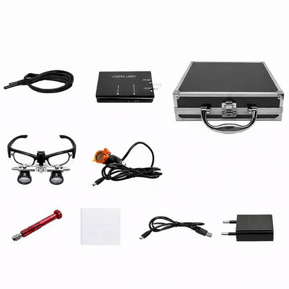 Loupe T1 avec réglage interpupillaire et lampe frontale