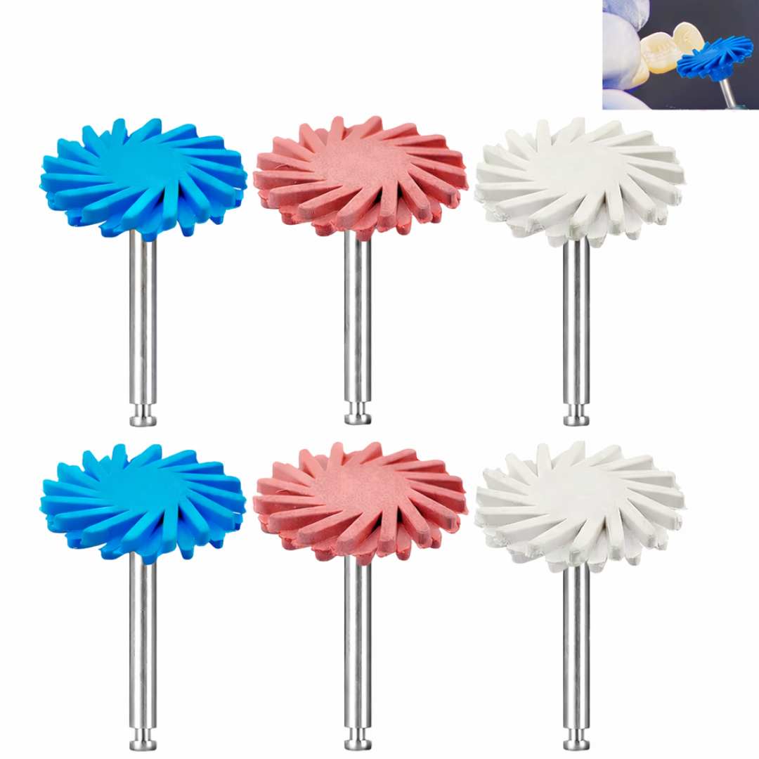 Système de polissage diamanté RA (basse vitesse) pour résine et céramique – 6 pièces