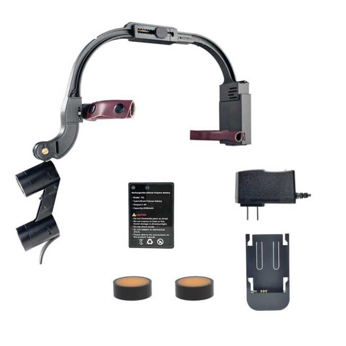 Lampe Frontale M1 - 2 Lampes Intégrées + 2 Batteries Rechargeables