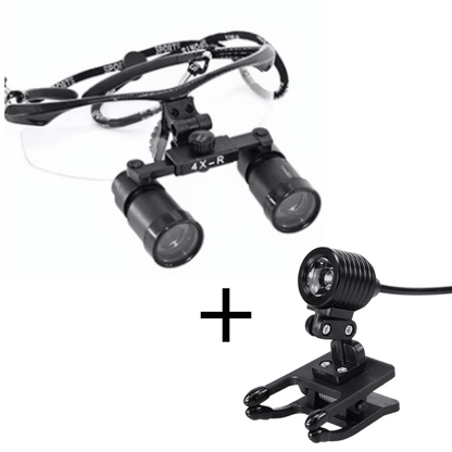 Loupe Macro Vision avec Lampe Frontale et Lentilles 4x