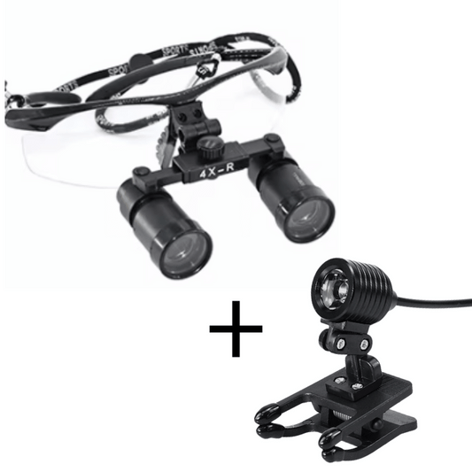 Loupe Macro Vision avec Lampe Frontale et Lentilles 4x