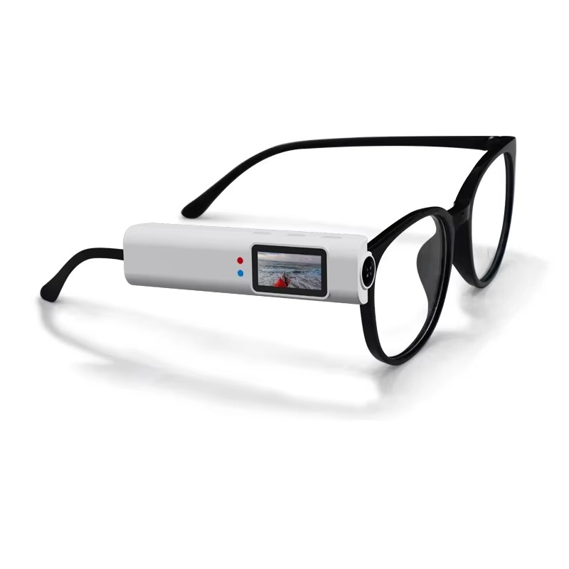 Mini Caméra 2,7K avec Vue à la Première Personne pour Loupe et Lunettes Correctrices