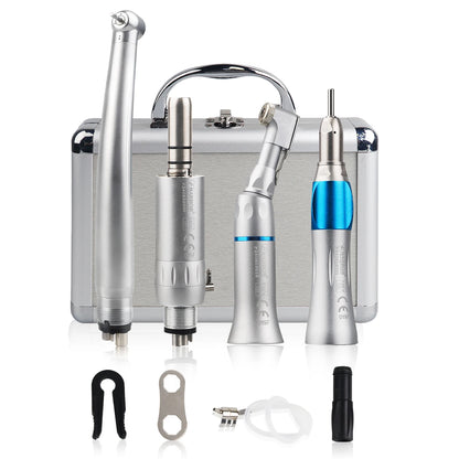 Kit de Pièces à Main Dentaires Haute et Basse Vitesse 4-en-1