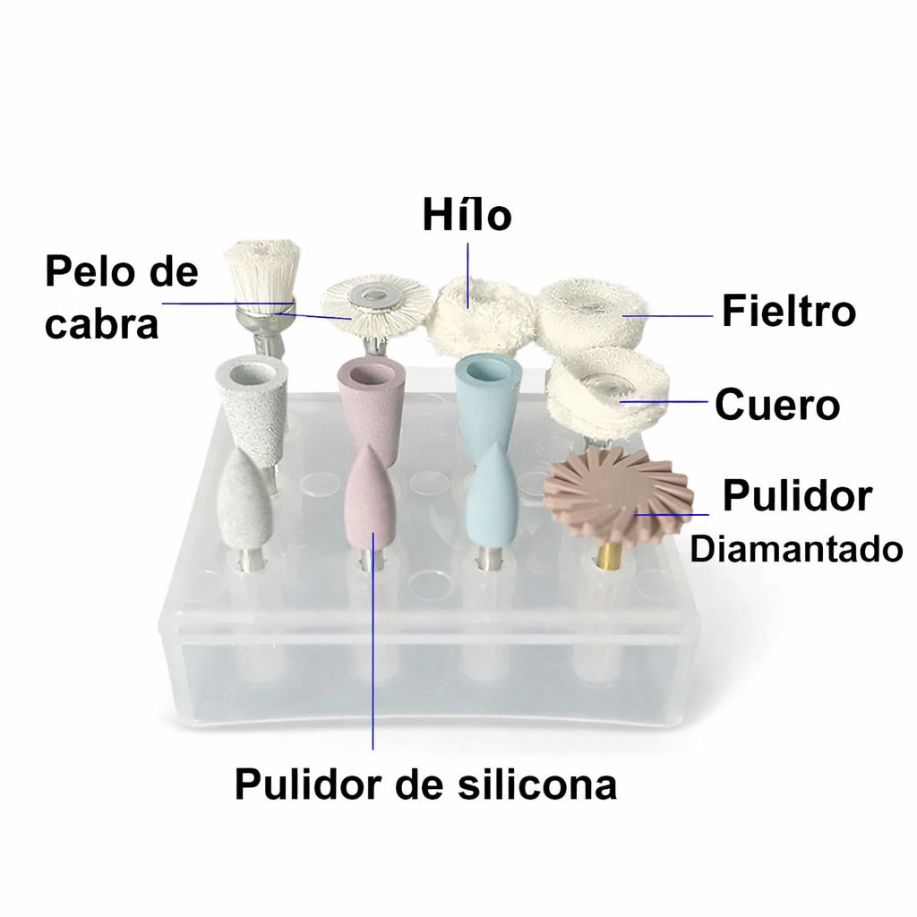 12 pièces pour polissage dentaire – Contre-angle basse vitesse