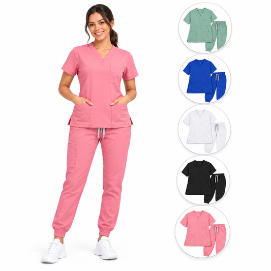 Ensemble Blouse Médicale Slim Femme - Pantalon + Haut