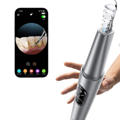 Limpiador dental ultrasónico con cámara HD y luz LED - Madicaza
