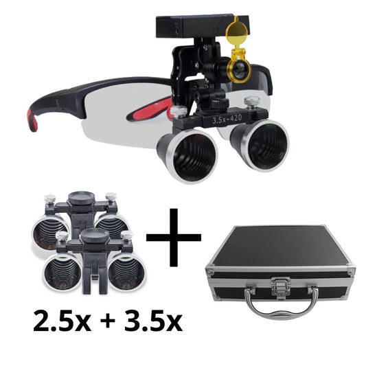 Pack Complet Loupe X1 Pro - Lentilles 2,5x + 3,5x et Mallette en Métal